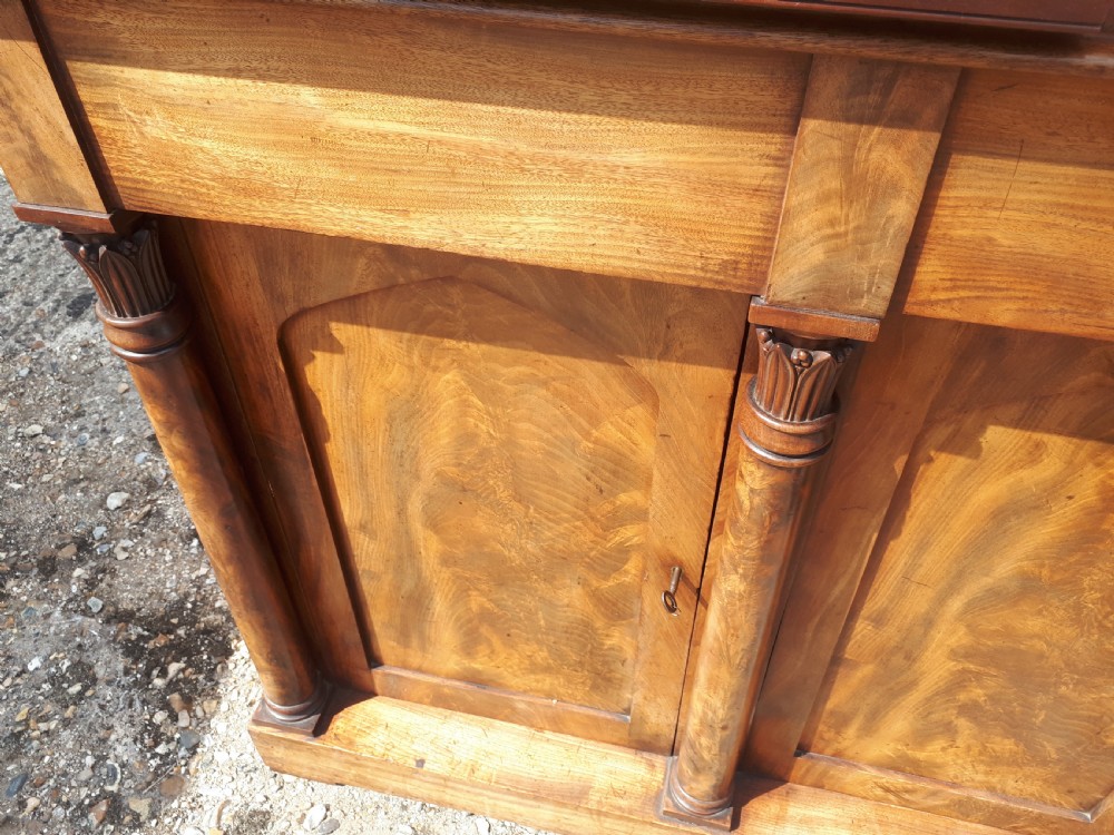 Delightful and pleasing Regency mahogany bookcase View IV