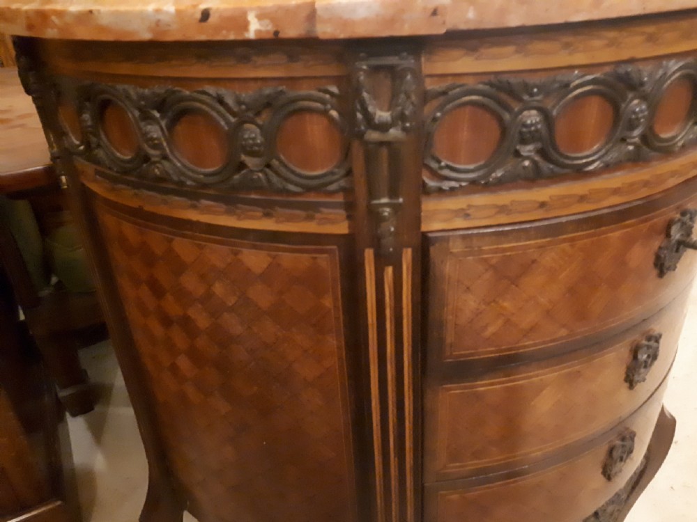 Late 19th century inlaid side cabinet View V