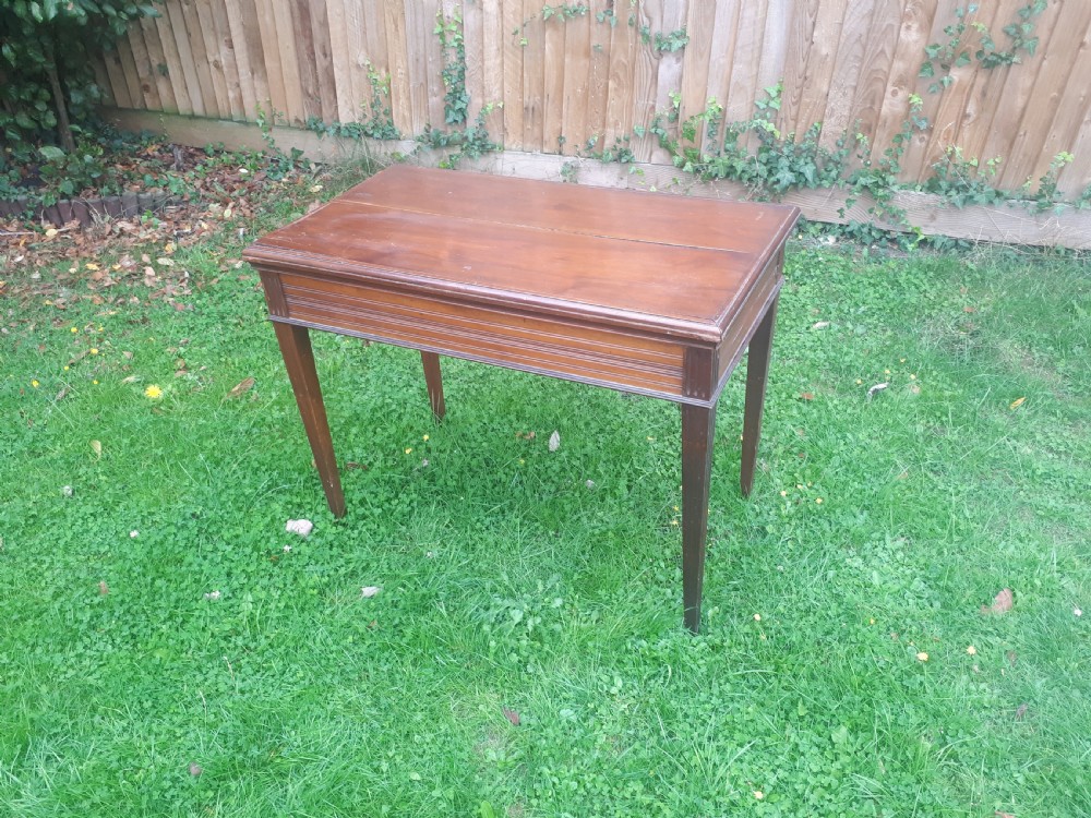 Unusual early 20th century complete games table  View II