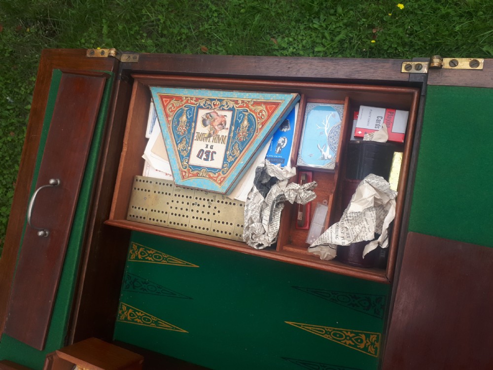 Unusual early 20th century complete games table  View IX