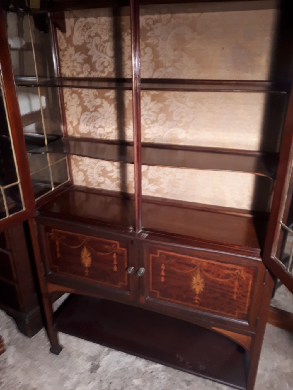 Shapland and Petter inlaid display cabinet  View III