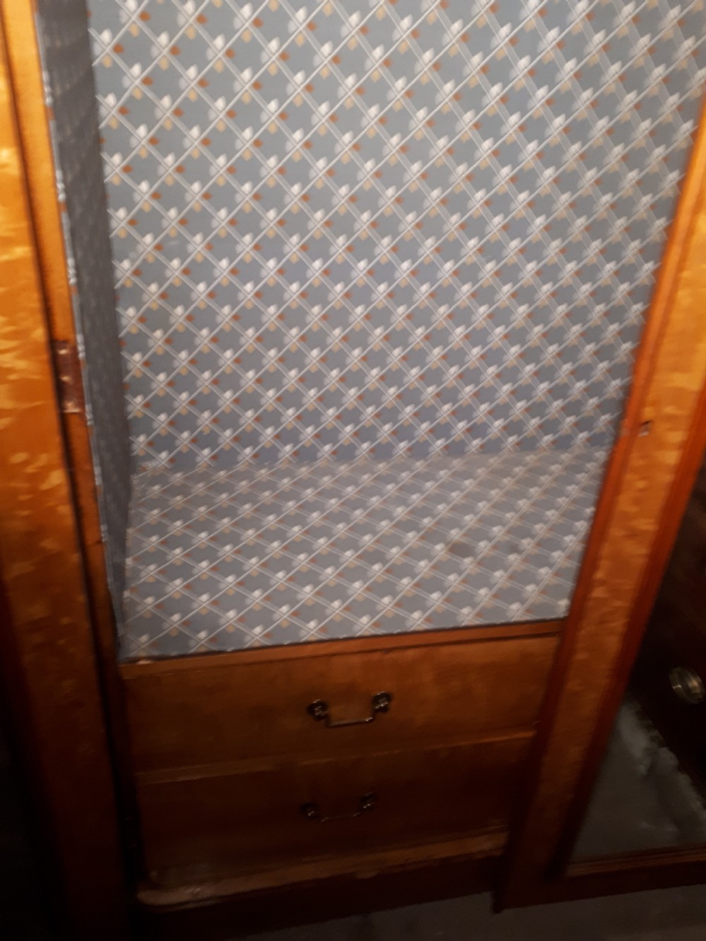 Good victorian satinbirch hanging wardrobe View VI