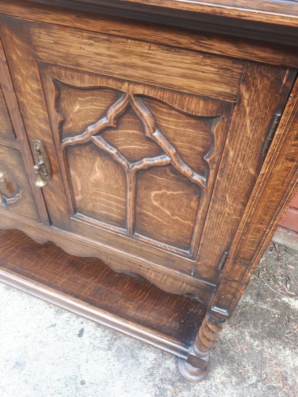 Early 20th century solid oak dresser View IV