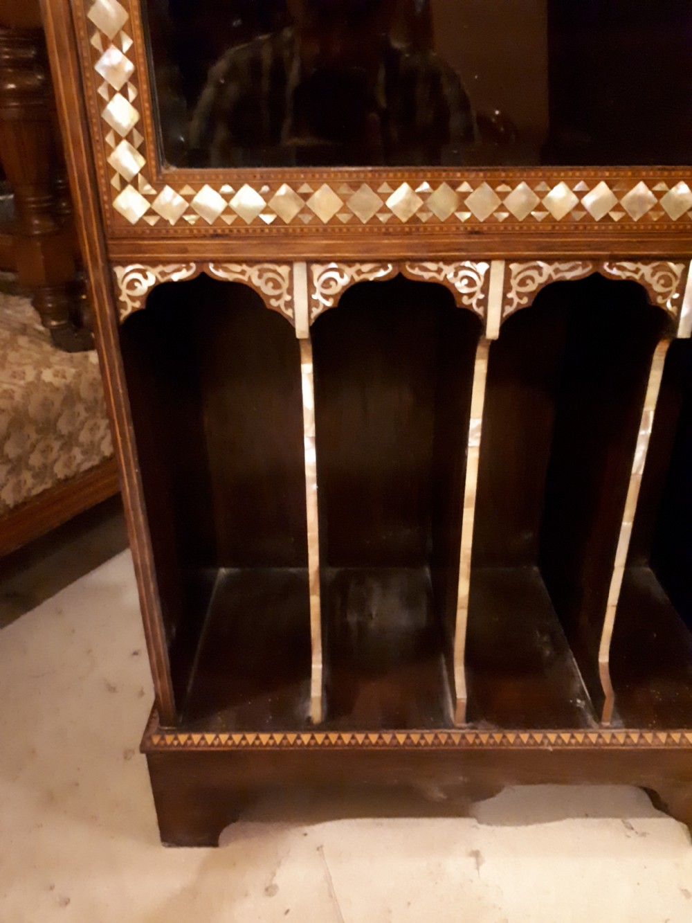 Late 19th century inlaid rosewood cabinet View II