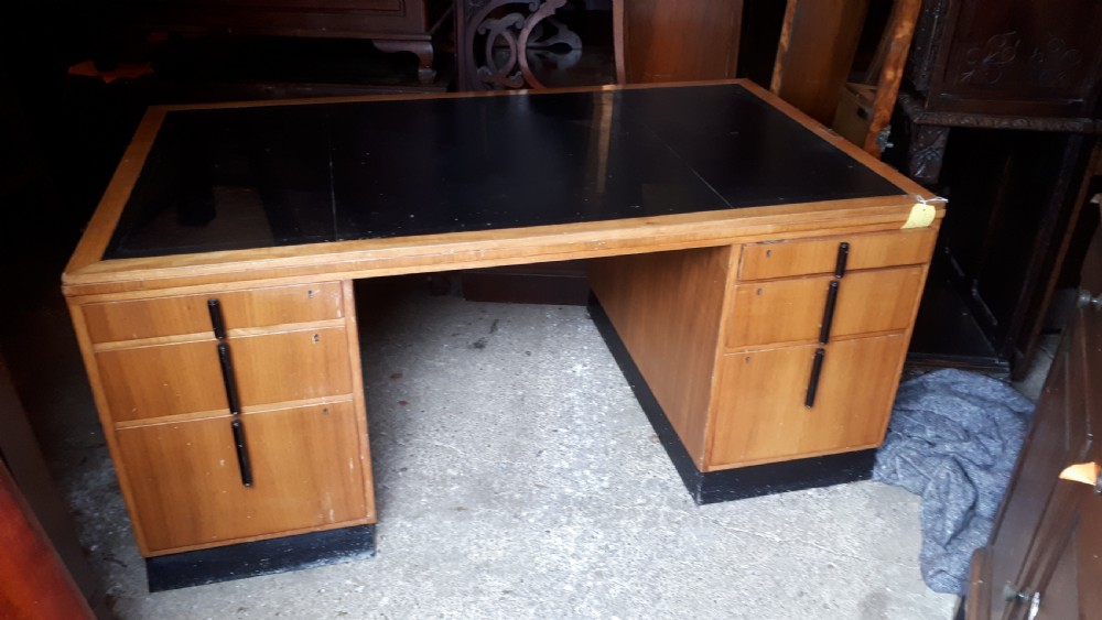 Art Deco designed partners desk