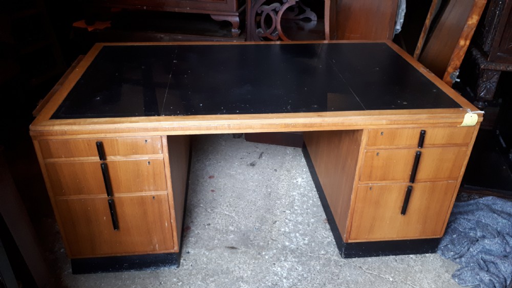 Art Deco designed partners desk View II
