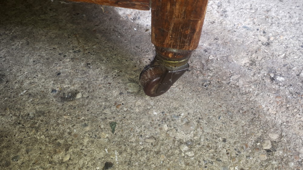 Neat Early 20th century tambour top desk View IX