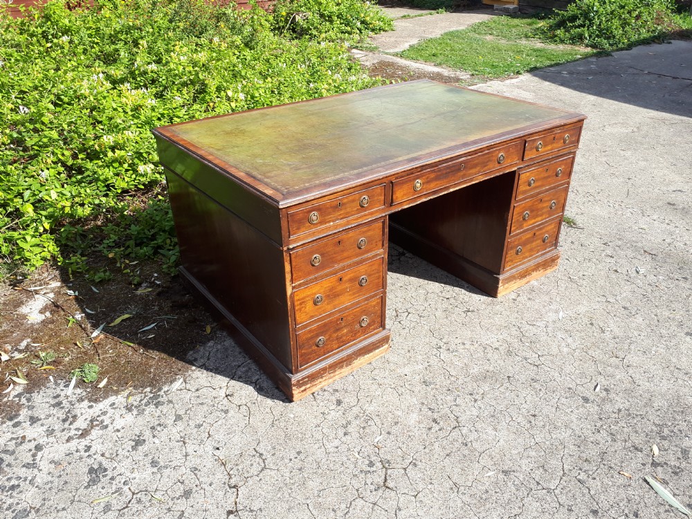 19th century mahogany partners desk