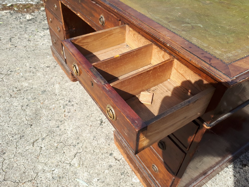 19th century mahogany partners desk View II