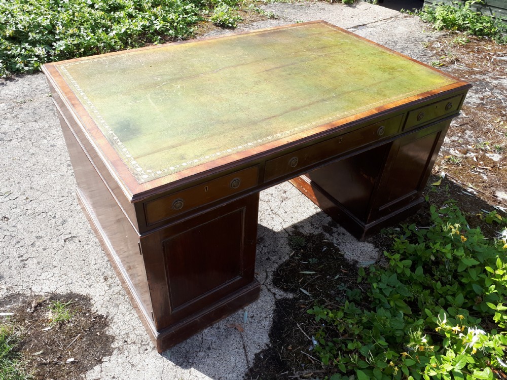 19th century mahogany partners desk View III