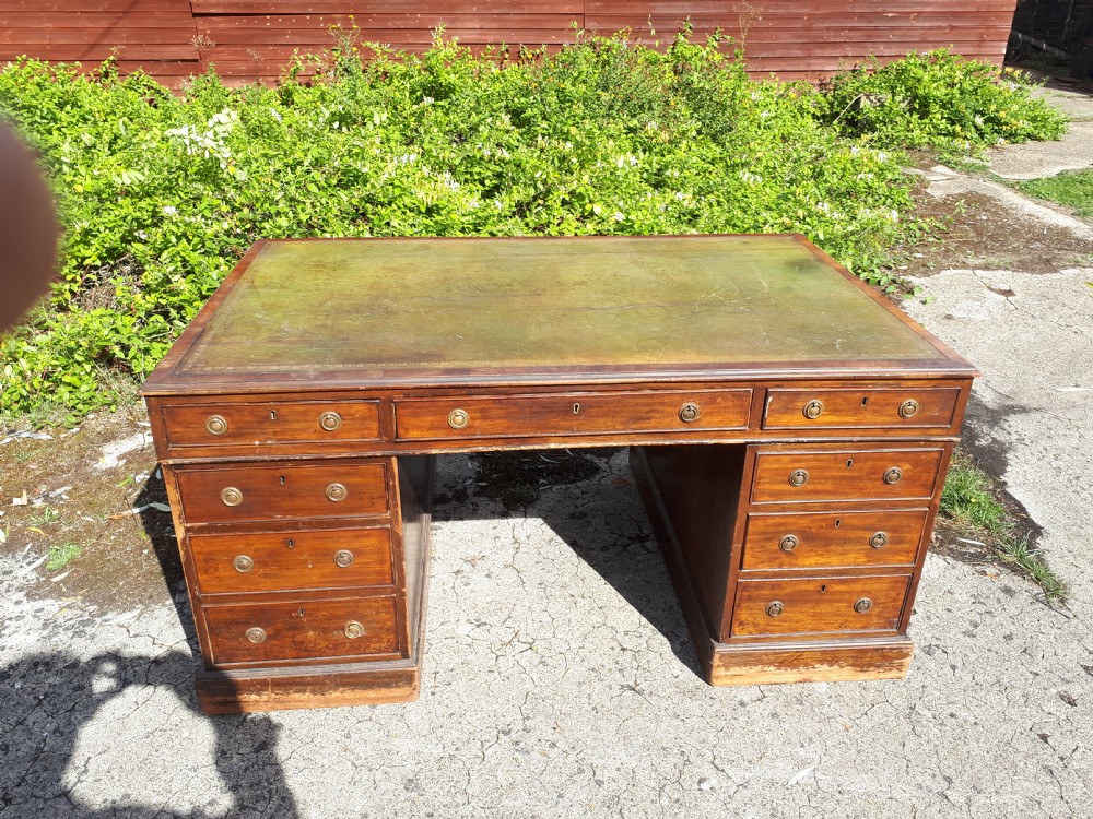 19th century mahogany partners desk View V