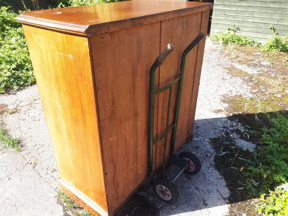 Practical 19th century mahogany chest of drawers View II