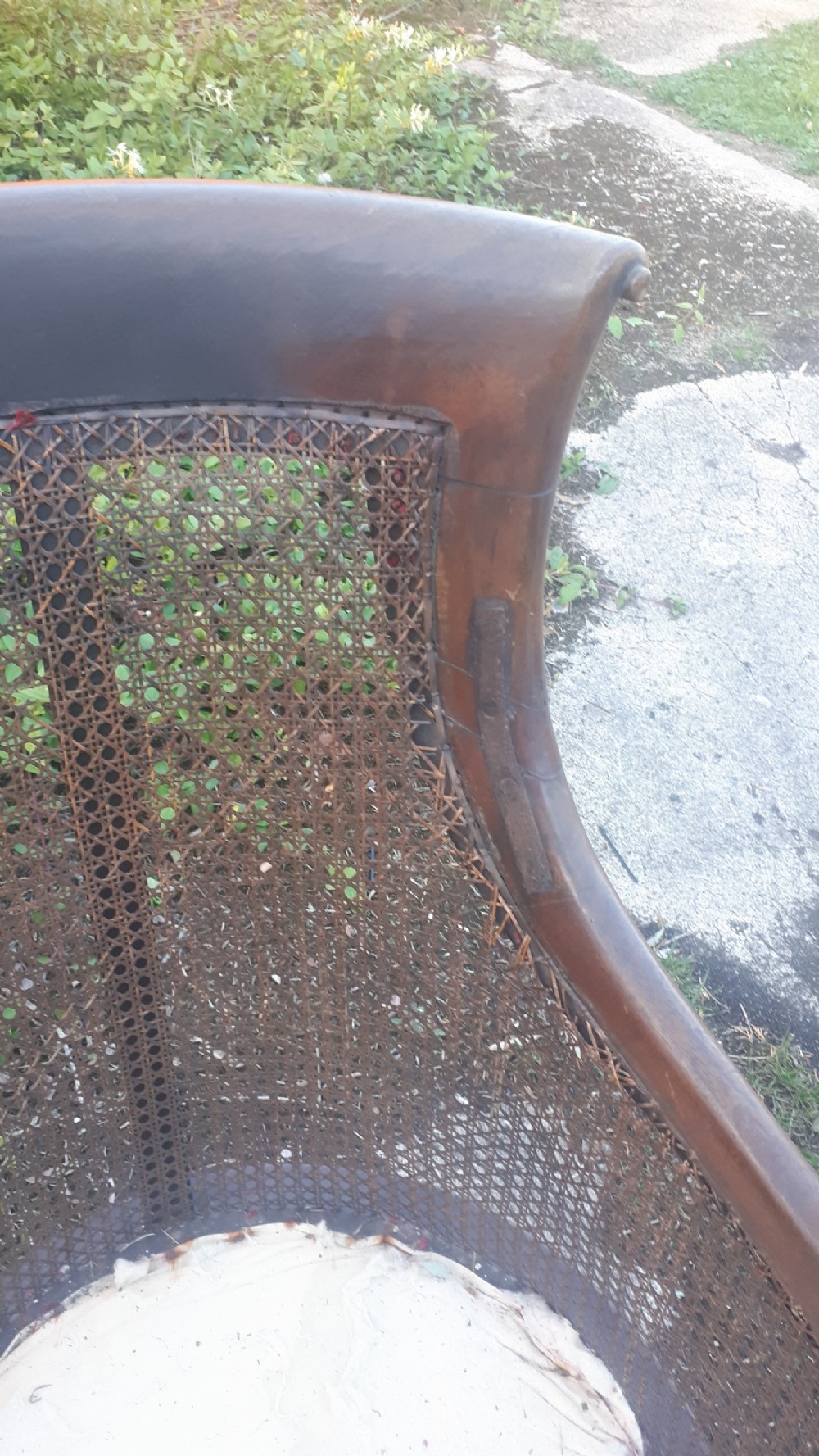 19th century mahogany library armchair. View IV