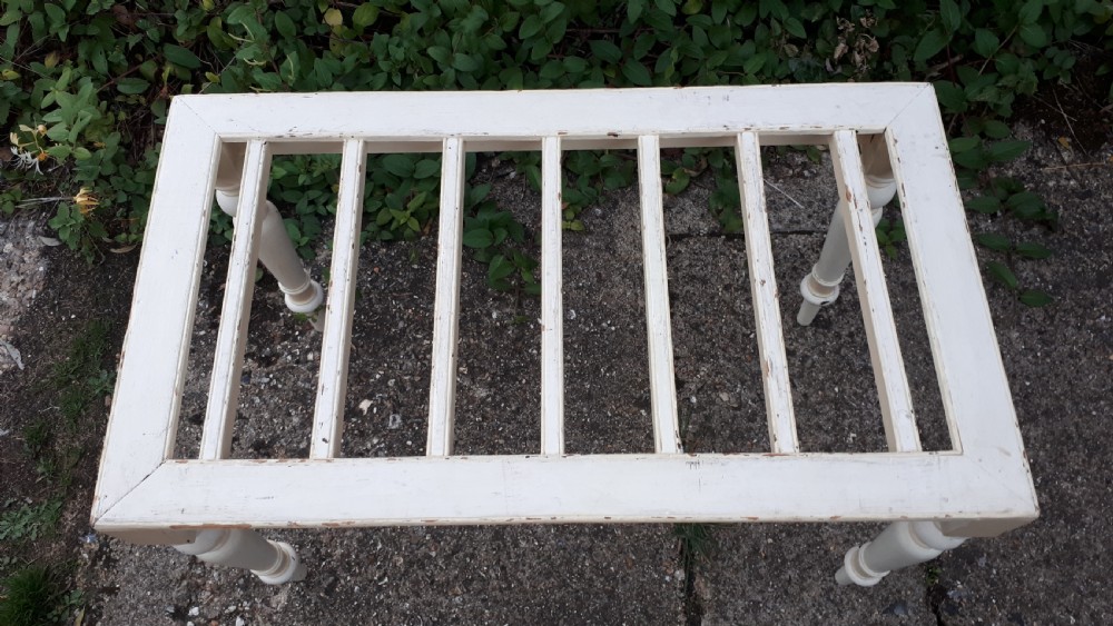 Late 19th century painted slatted luggage stand View II