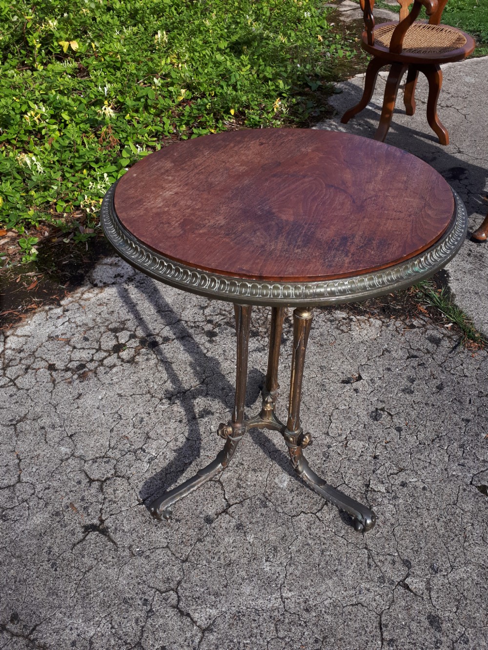 Good 19th century brass frame occasional table