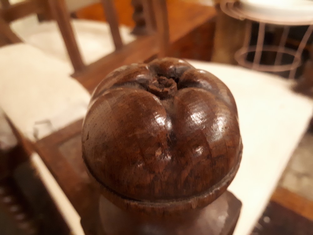 Pair of interesting Gothic oak armchairs View VI