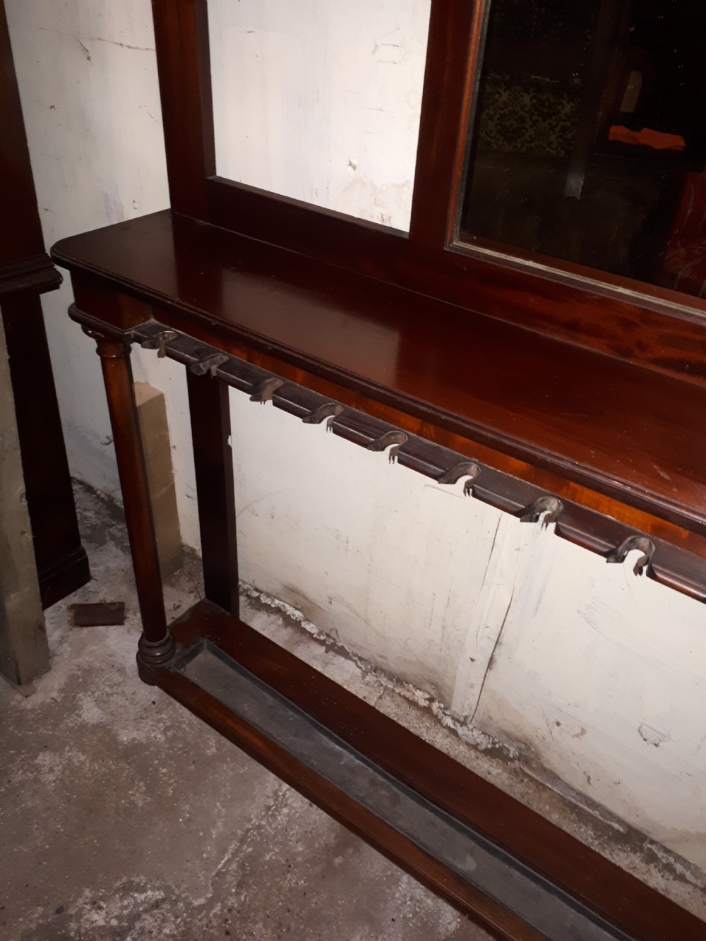 Large Late 19th century mahogany hunting lodge hallstand View V