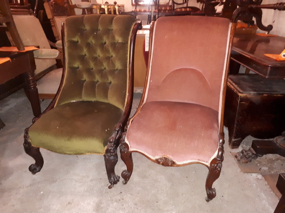 A matched pair of 19th century chairs View II