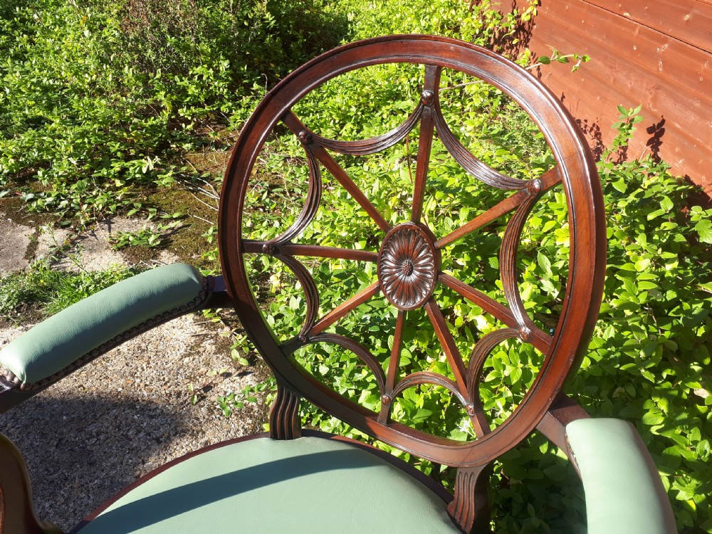 Good pair of mahogany armchairs.Wide seats View III