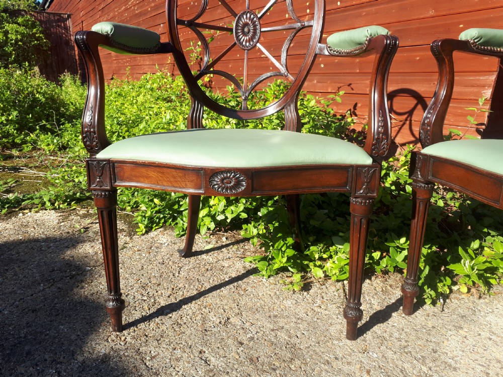 Good pair of mahogany armchairs.Wide seats View IV