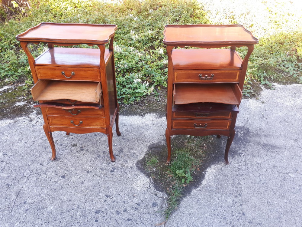 Matched pair of Edwardian music cabinets View IV