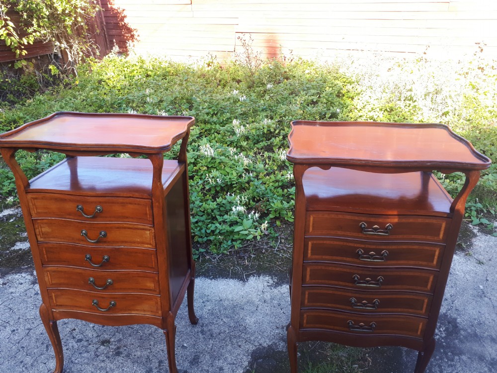 Matched pair of Edwardian music cabinets View VI