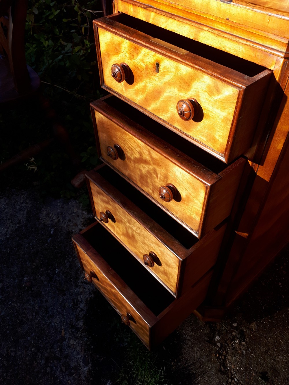 Pair of lovely quality satinbirch chests View IV