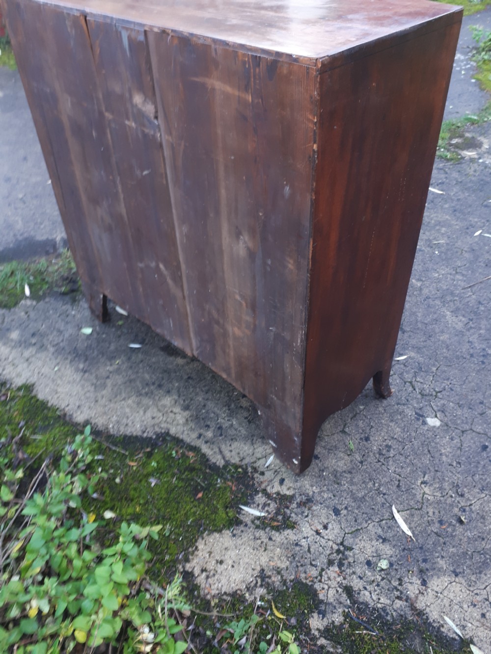 Regency mahogany bow front chest  View V