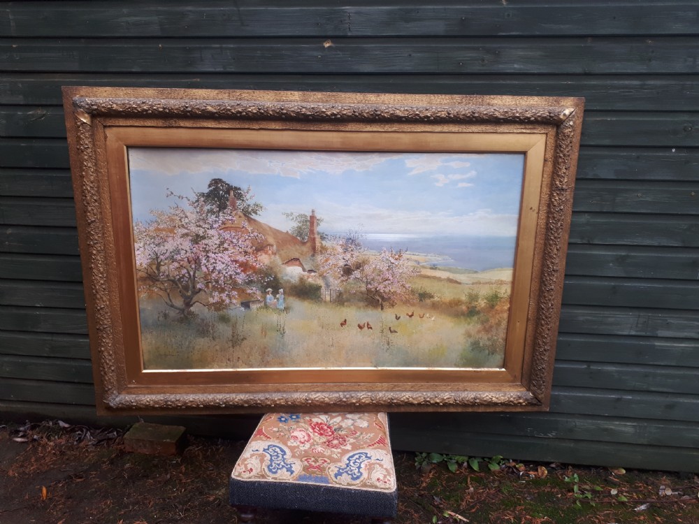 Large watercolour by Arthur Stanley Wilkinson 