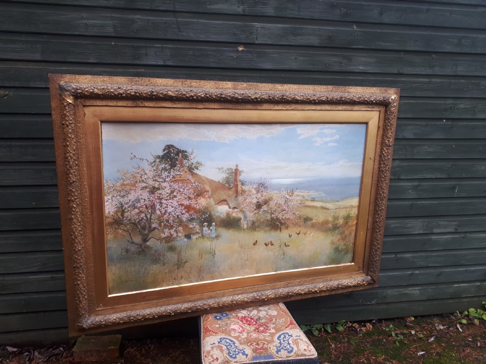 Large watercolour by Arthur Stanley Wilkinson  View II