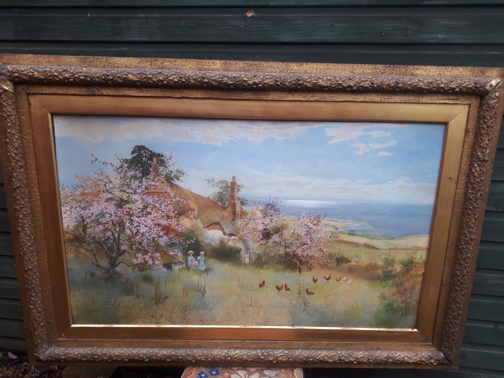 Large watercolour by Arthur Stanley Wilkinson  View III