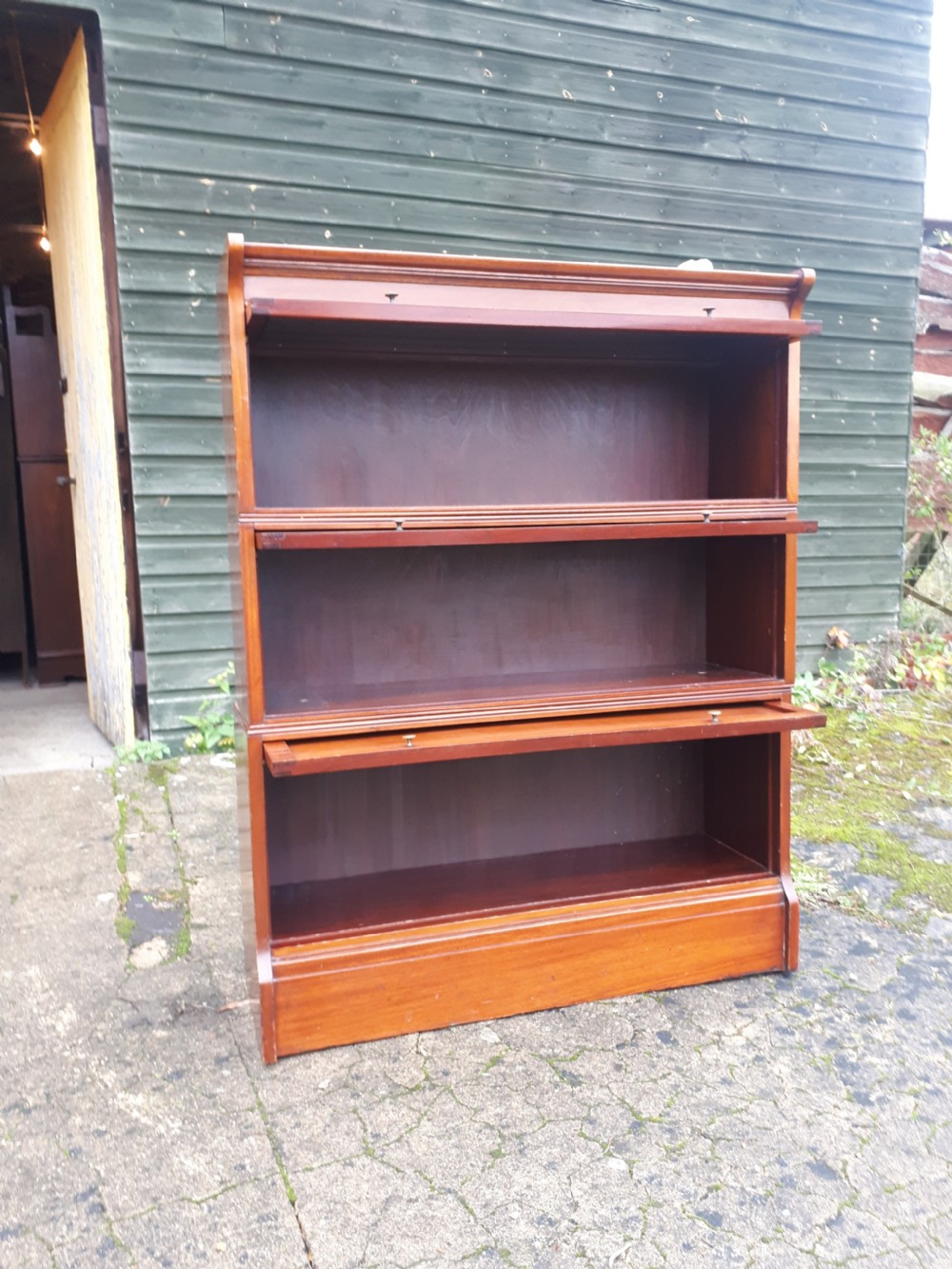 Early 20th century globe wernicke style bookcase cabinet View II