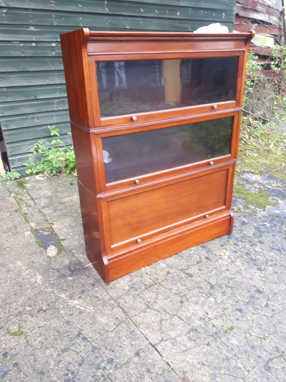 Early 20th century globe wernicke style bookcase cabinet View IV