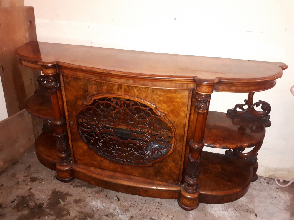 Mid 19th century walnut side cabinet View III