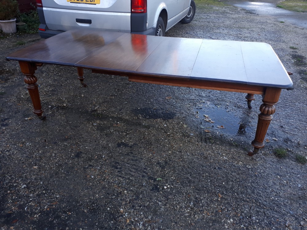 19th century 2 leaf extending dining table View III