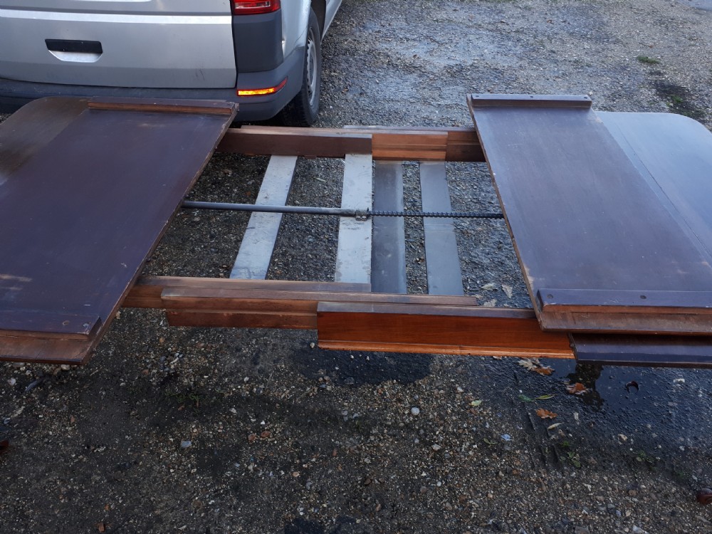 19th century 2 leaf extending dining table View V