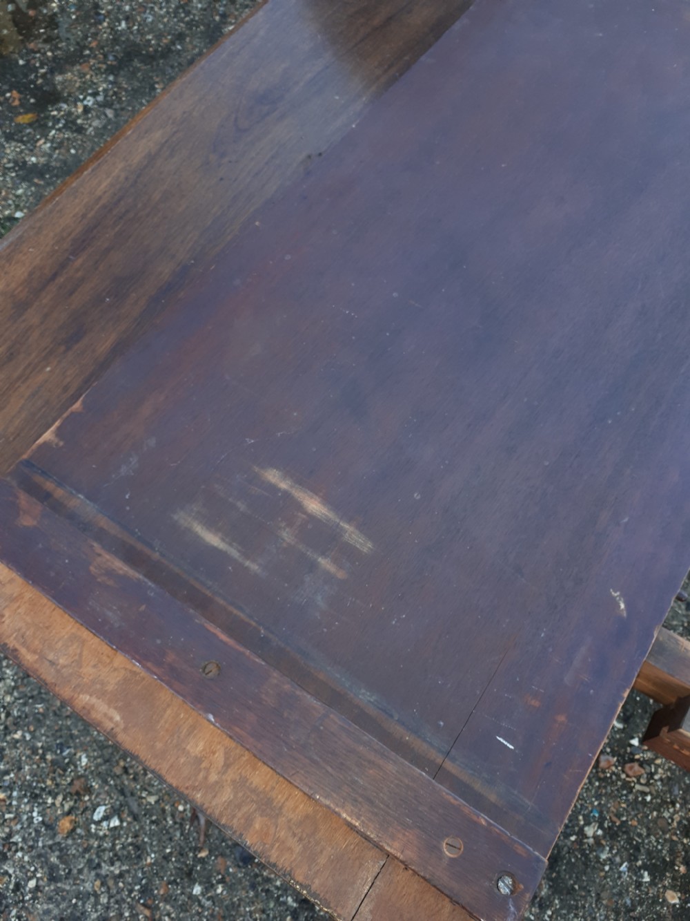 19th century 2 leaf extending dining table View VI