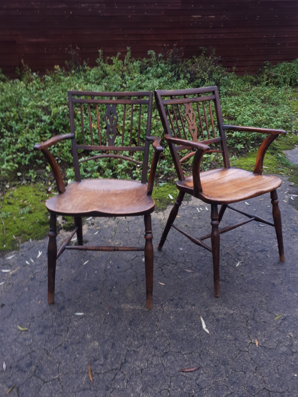 Pair of 19th century Mendlesham armchairs