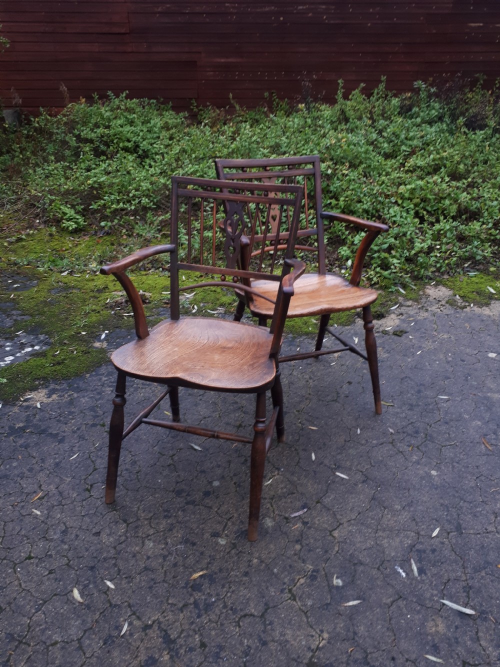 Pair of 19th century Mendlesham armchairs View II