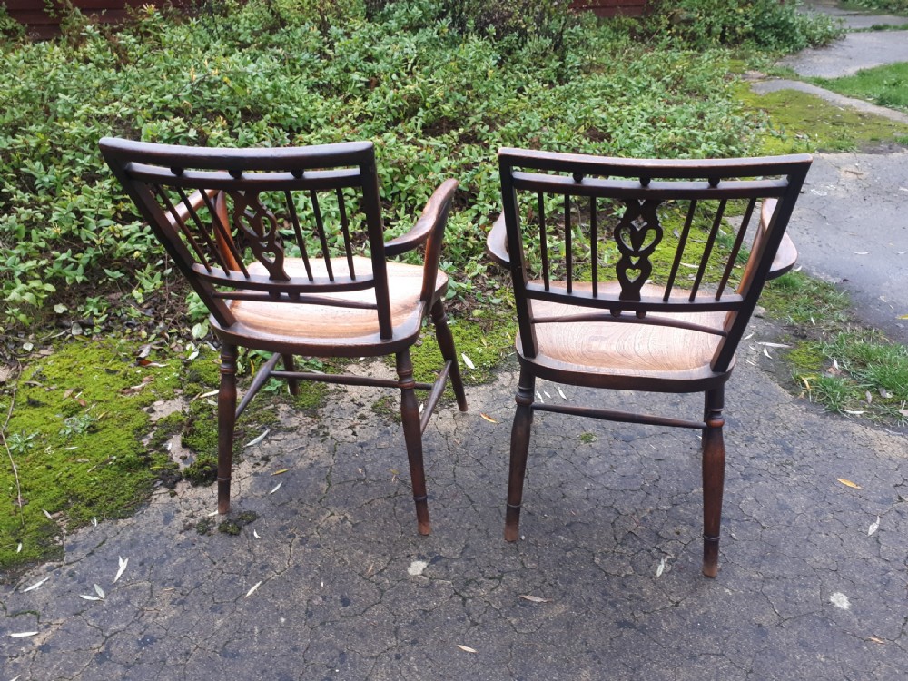 Pair of 19th century Mendlesham armchairs View V