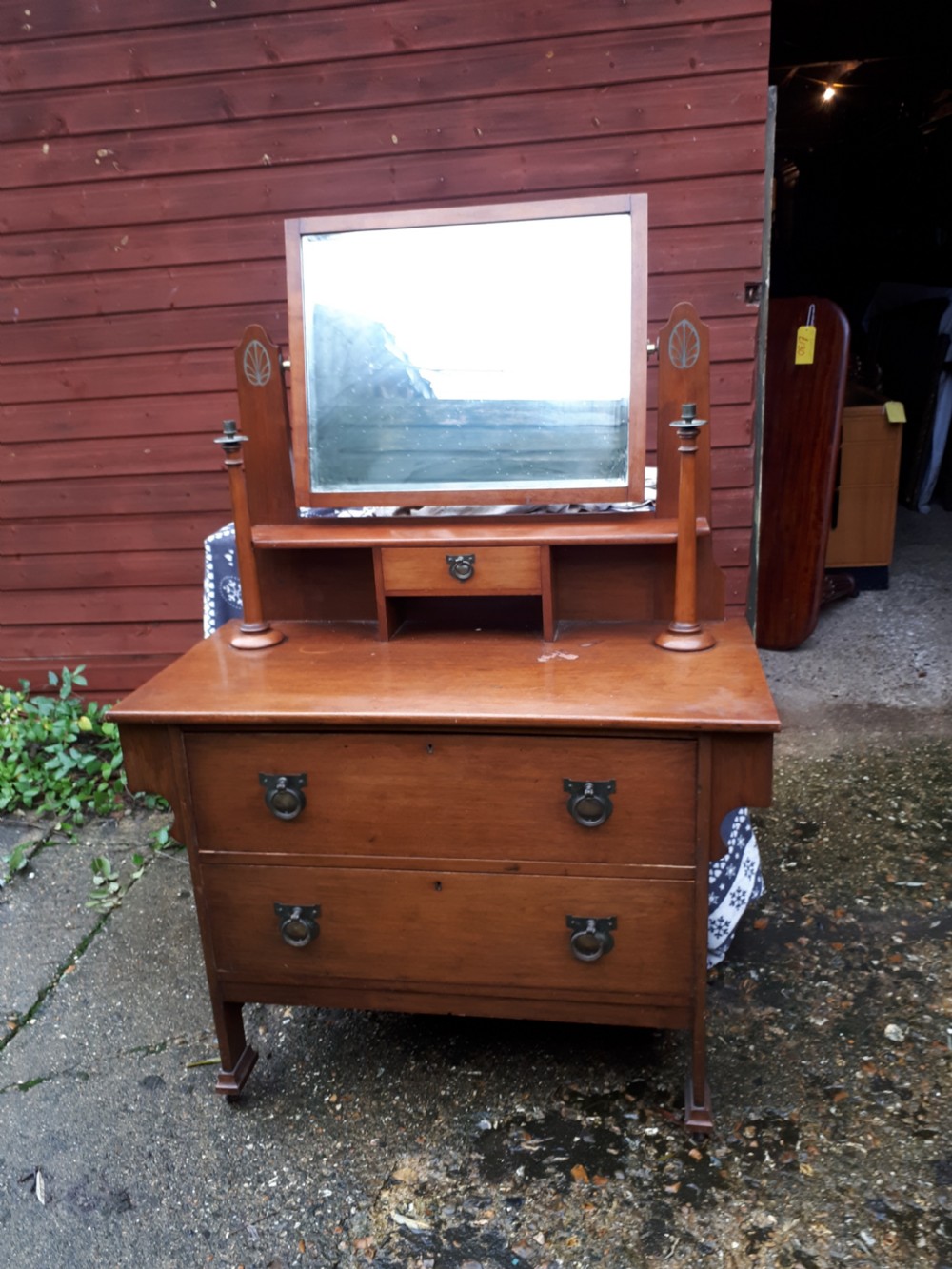 Interesting Edwardian arts and crafts dressing table