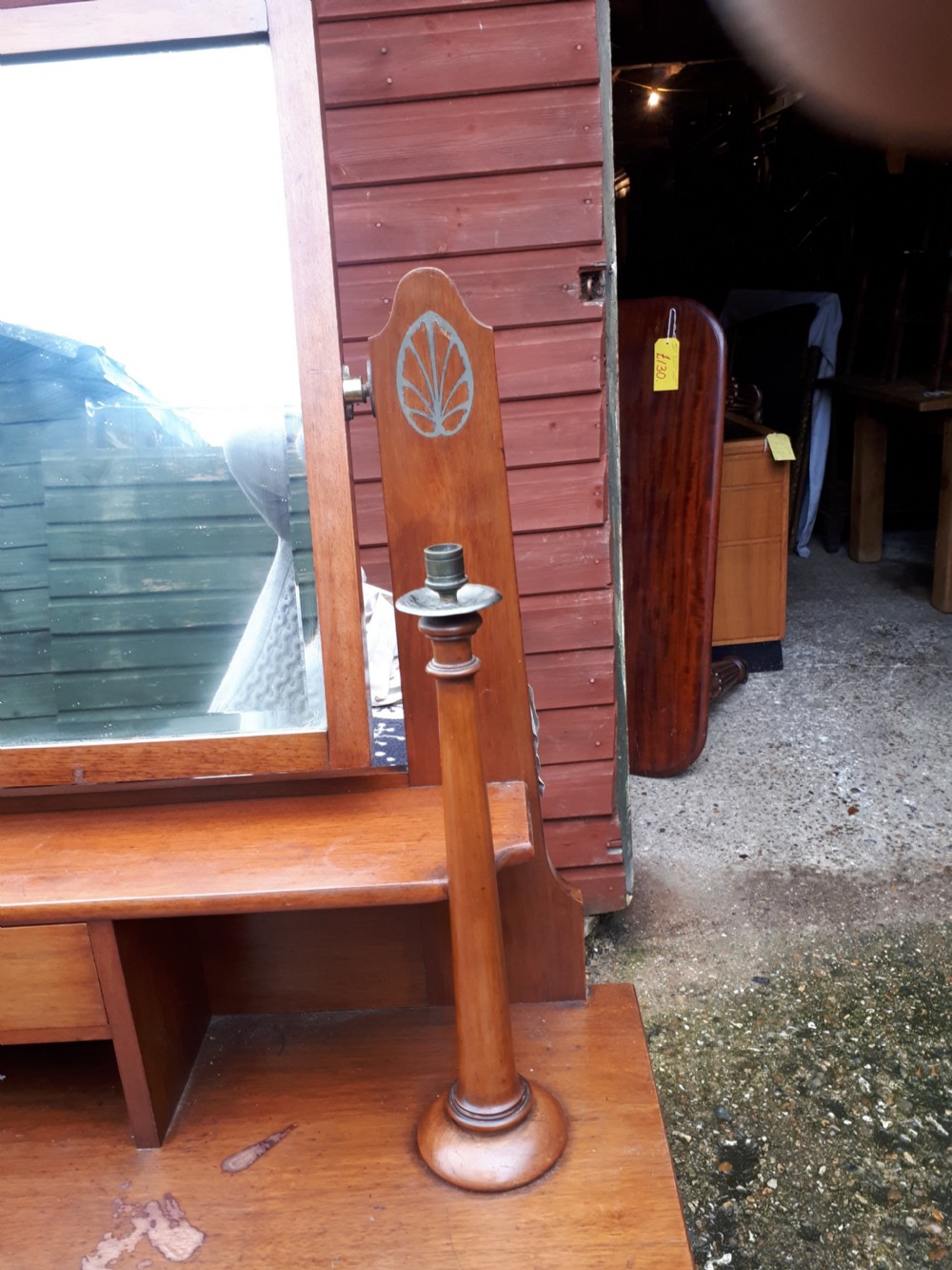 Interesting Edwardian arts and crafts dressing table View V