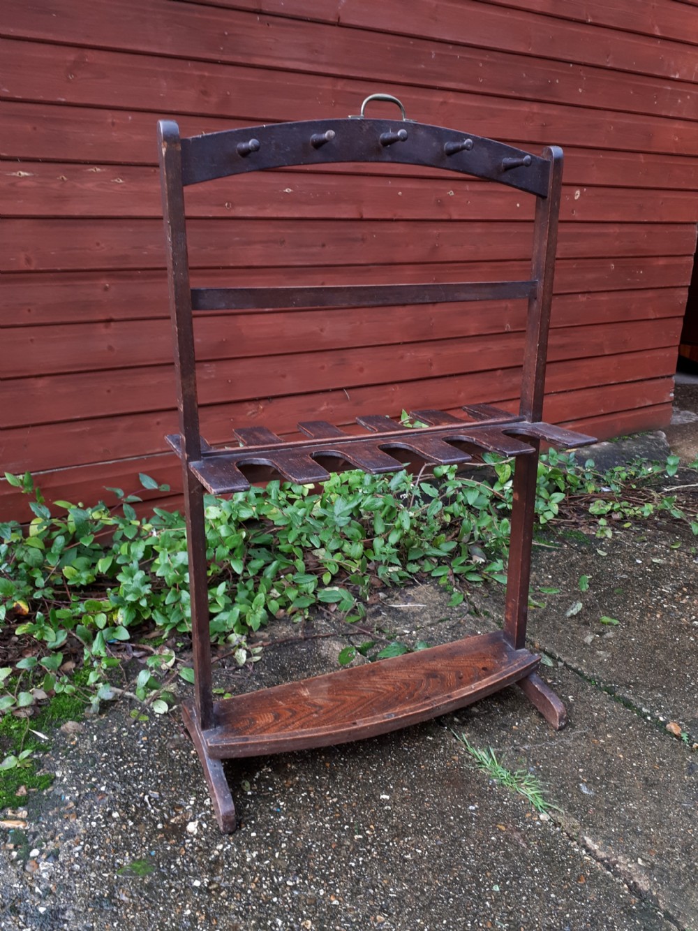 Regency boot and whip stand