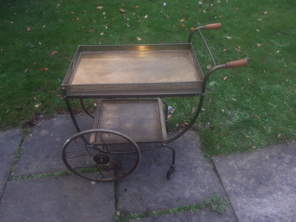 Brass 2 tier drinks trolley