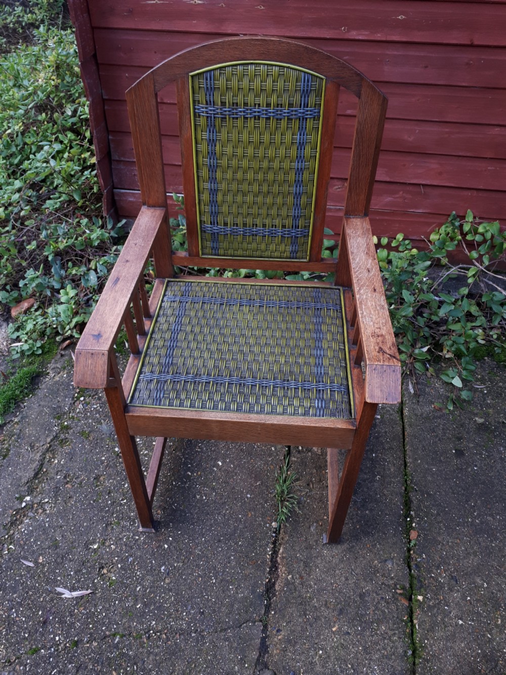 Interesting and unusual arts and crafts armchair View III