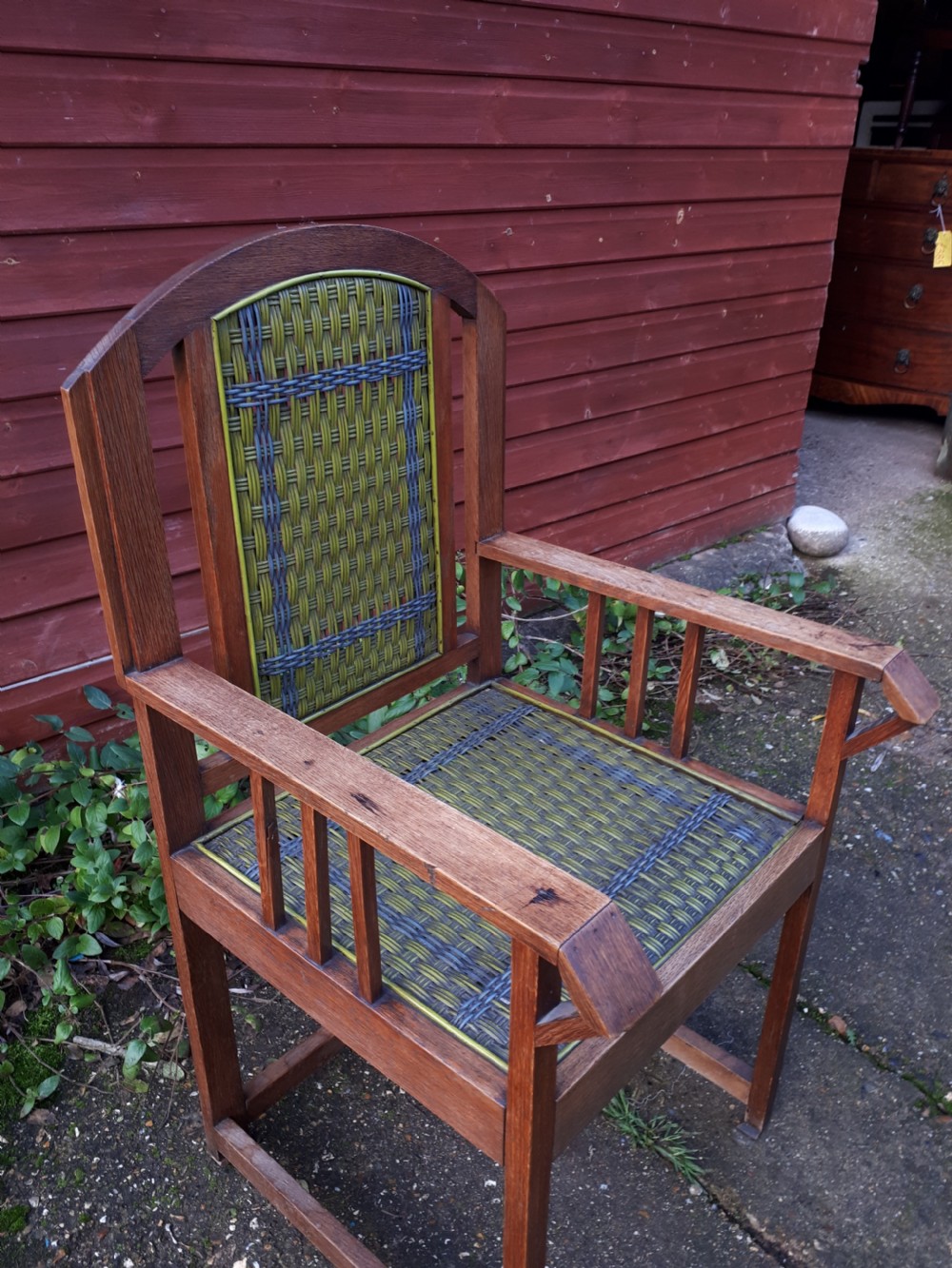 Interesting and unusual arts and crafts armchair View V