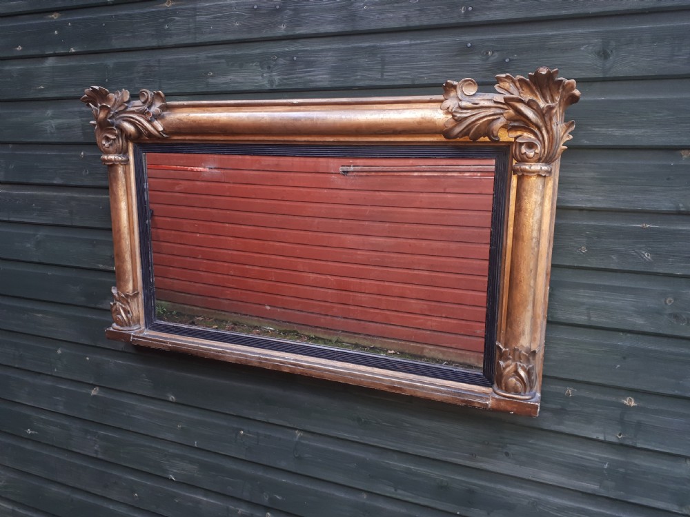 19th century gilt frame wall mirror  View II