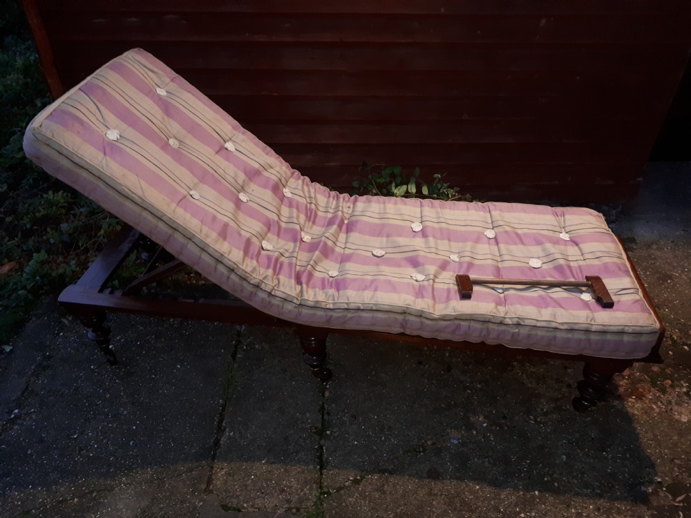 19th century campaign folding bed View II
