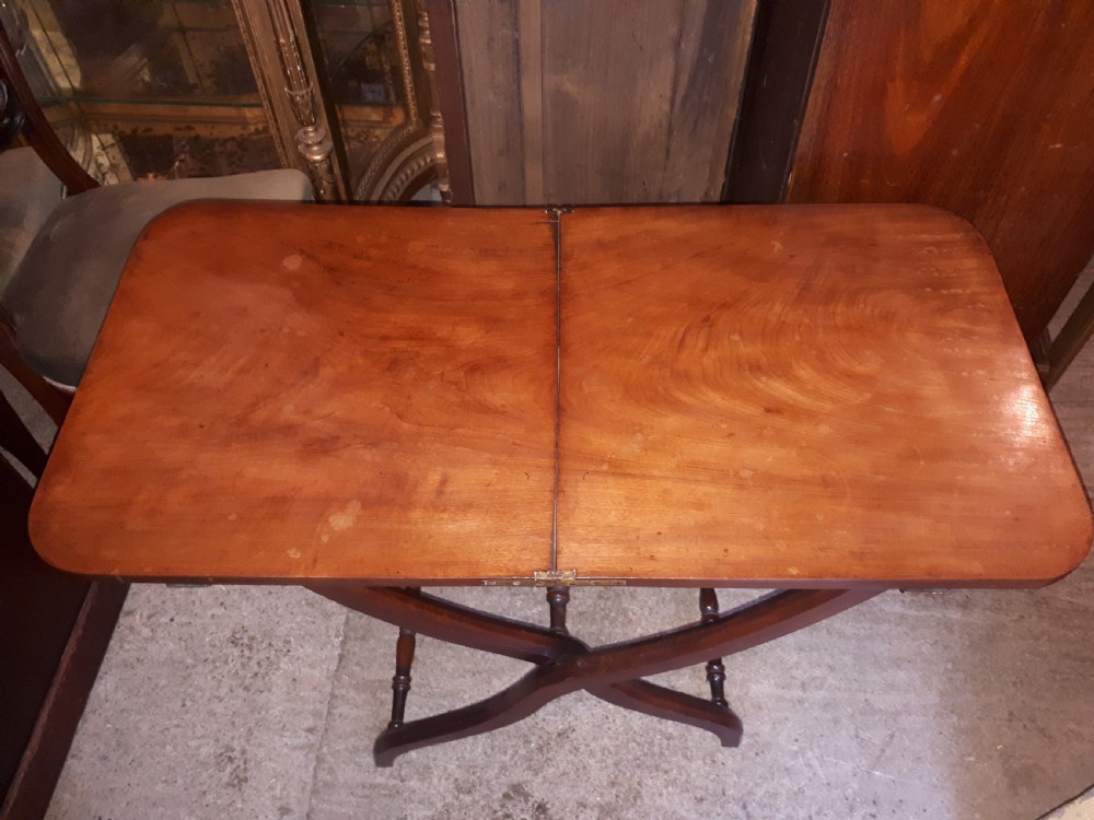 Regency Cuban mahogany coaching table View II