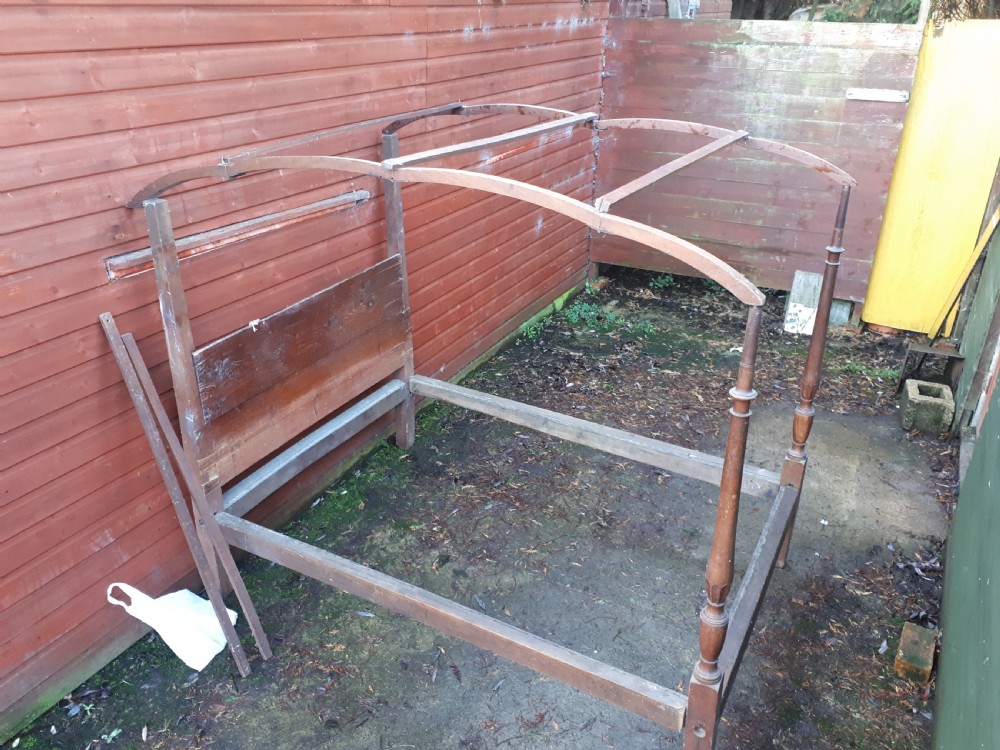 Early Victorian 4 poster canopy bed View VII